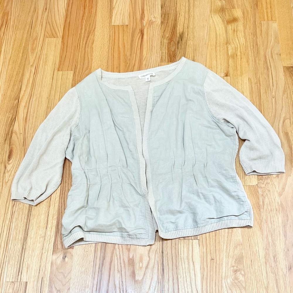Coldwater Creek open front knit jacket
